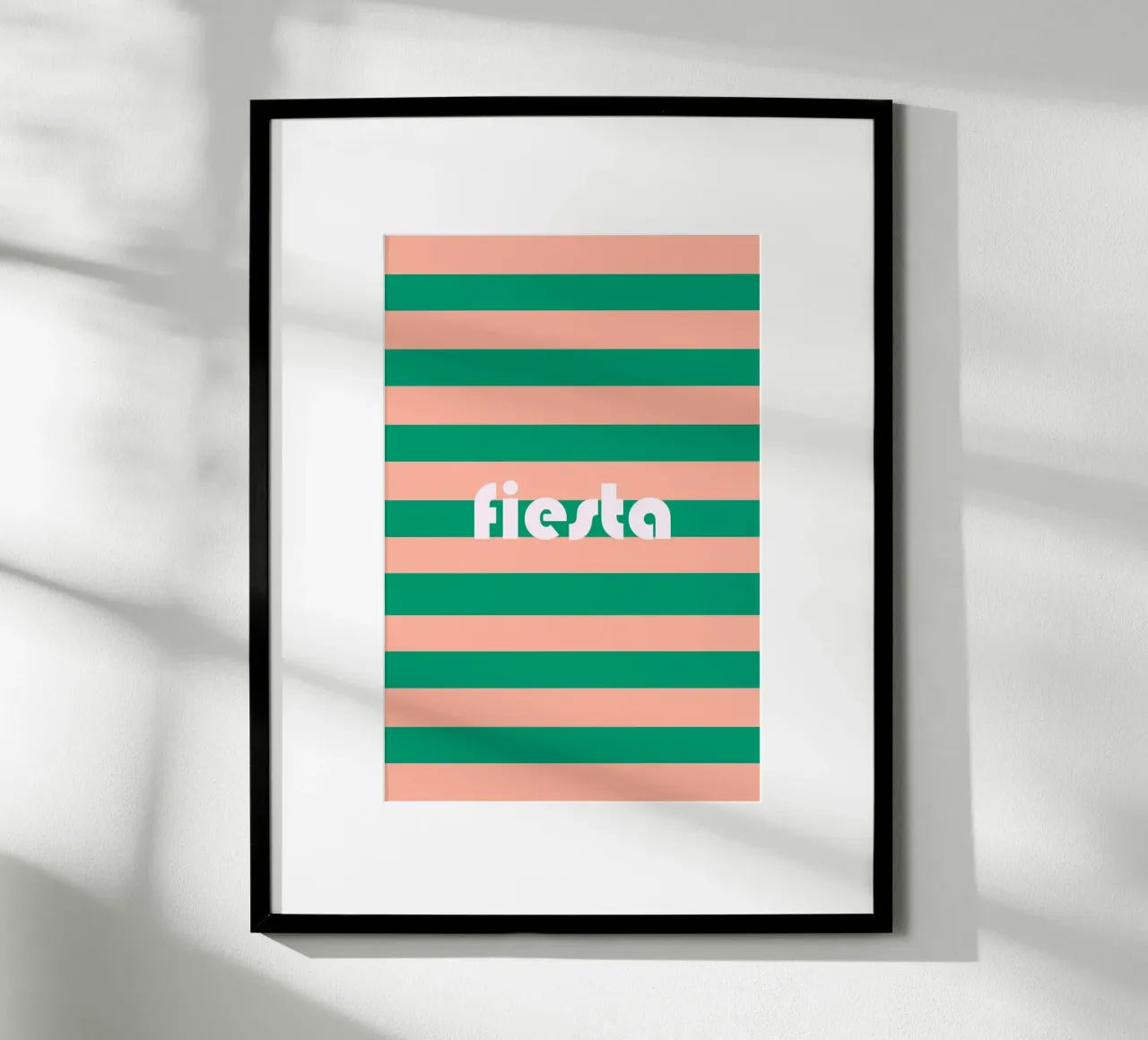 Fiesta poster con telaio in legno da karenmenzenbach
