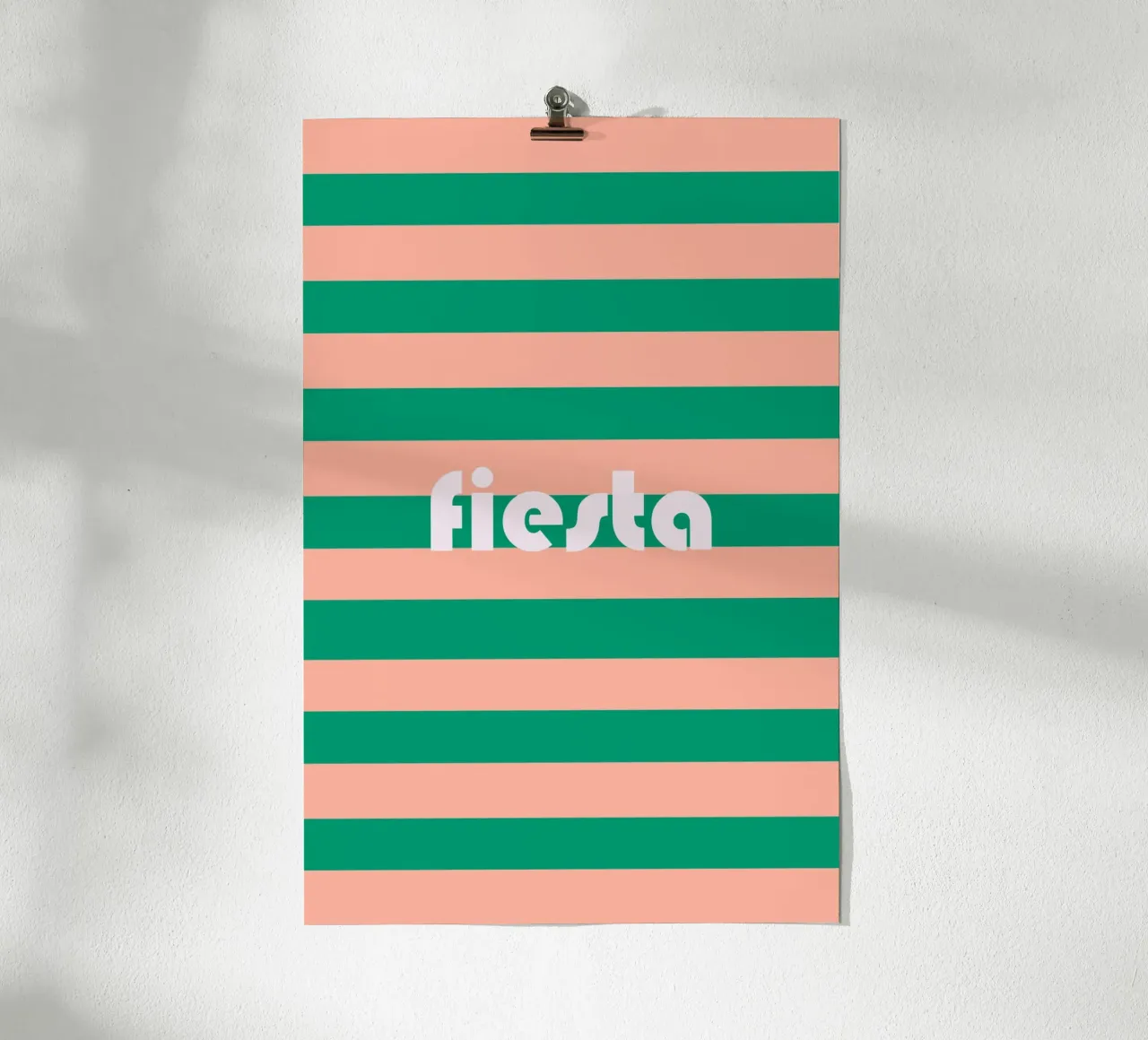 Fiesta poster con telaio in legno da karenmenzenbach