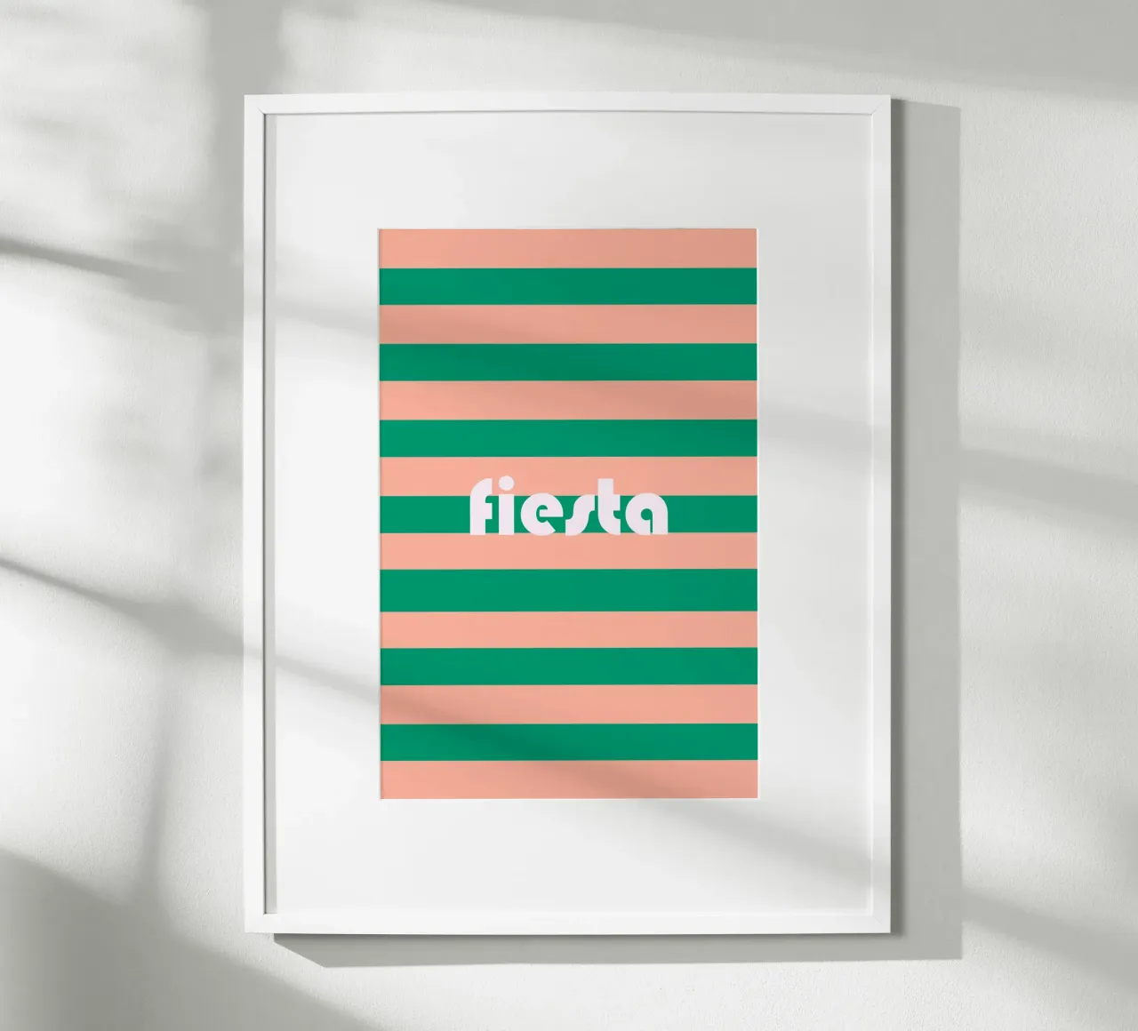 Fiesta poster con telaio in legno da karenmenzenbach