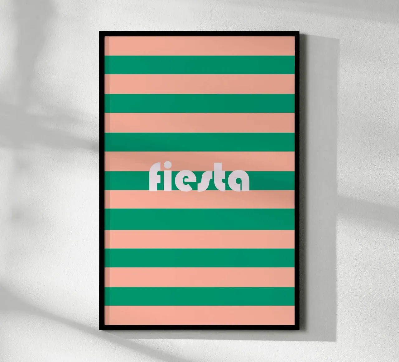 Fiesta poster con telaio in legno da karenmenzenbach