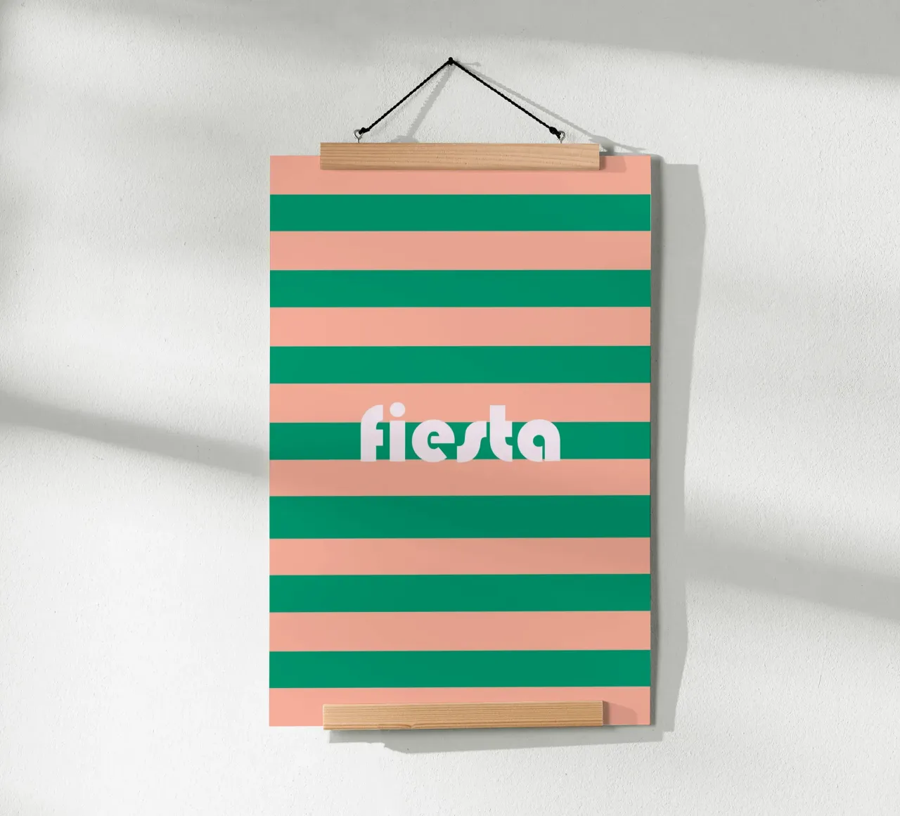 Fiesta poster con telaio in legno da karenmenzenbach