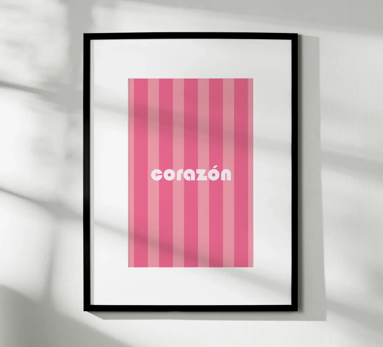 Corazon poster con telaio in legno da karenmenzenbach