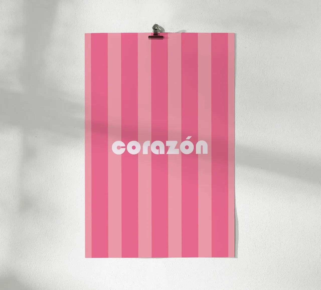 Corazon poster con telaio in legno da karenmenzenbach