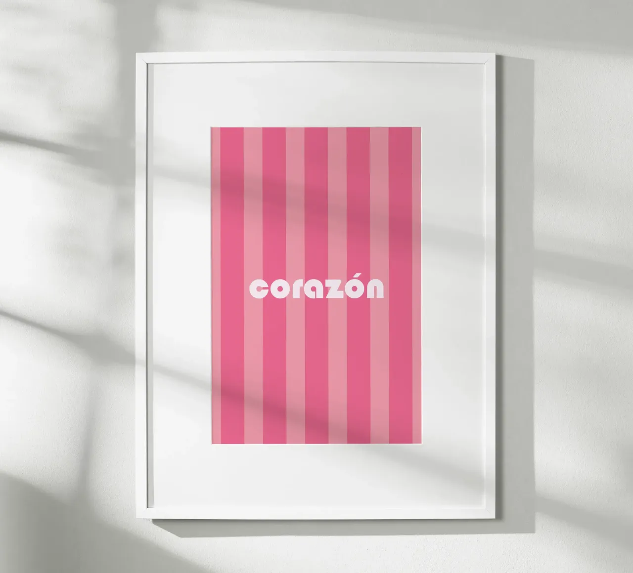 Corazon poster con telaio in legno da karenmenzenbach