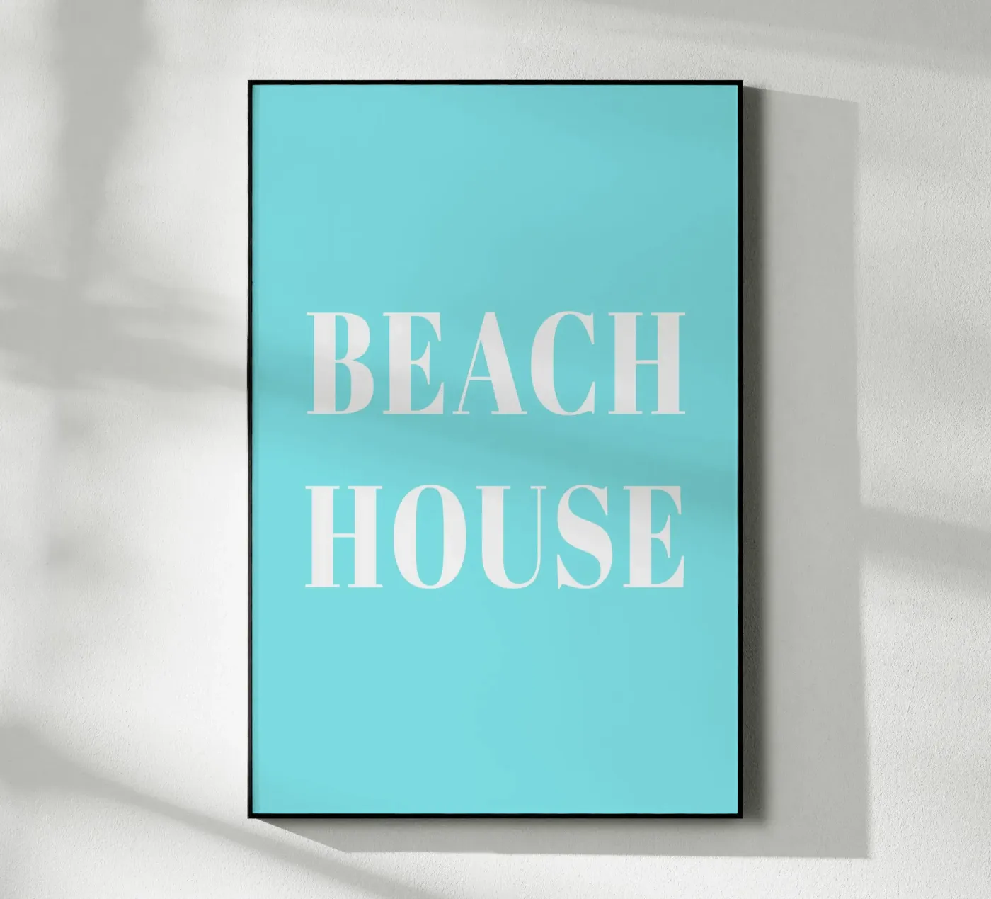 Beach House turqoise plexiglass da Trend Collection by Palmartprints