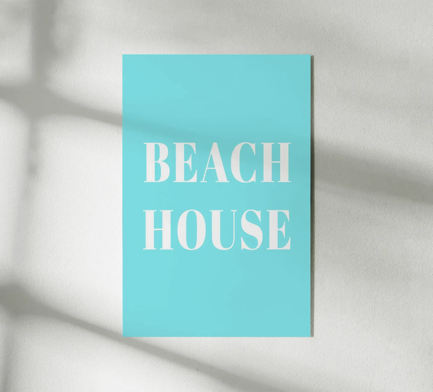Beach House turqoise plexiglass da Trend Collection by Palmartprints