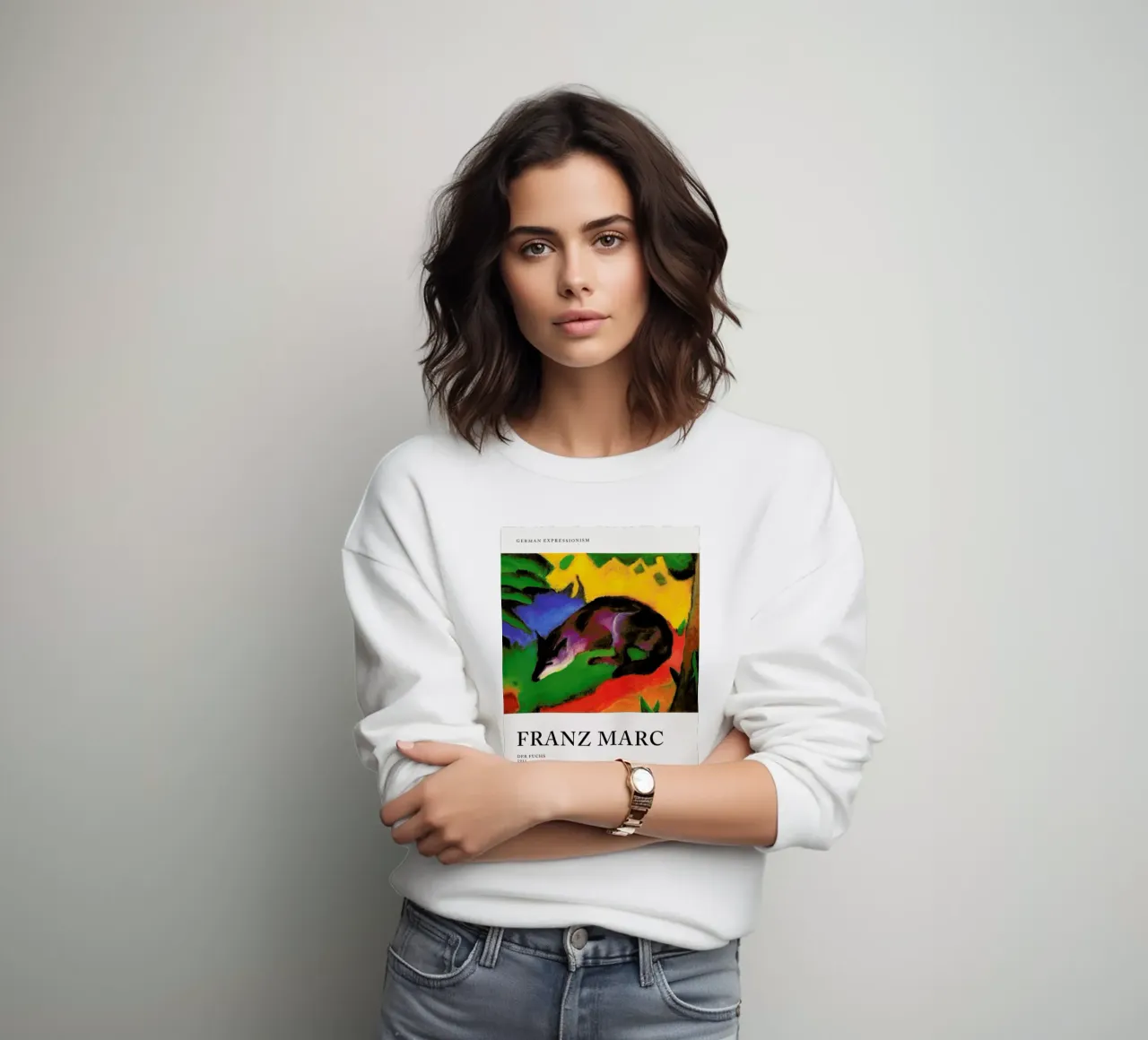 Marc - Der Fuchs felpa da Vintage by JUNIQE