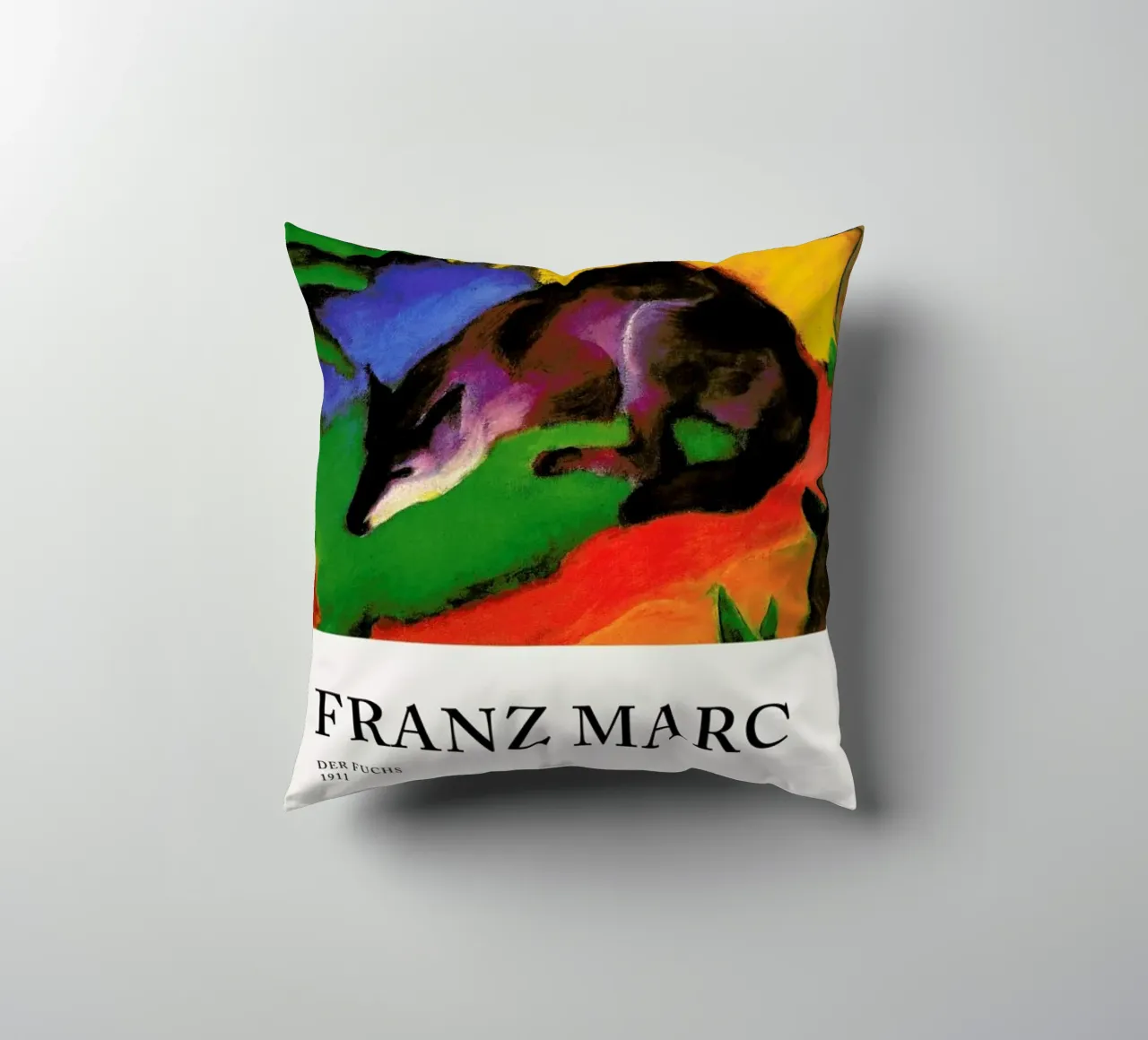 Marc - Der Fuchs cuscino da Vintage by JUNIQE