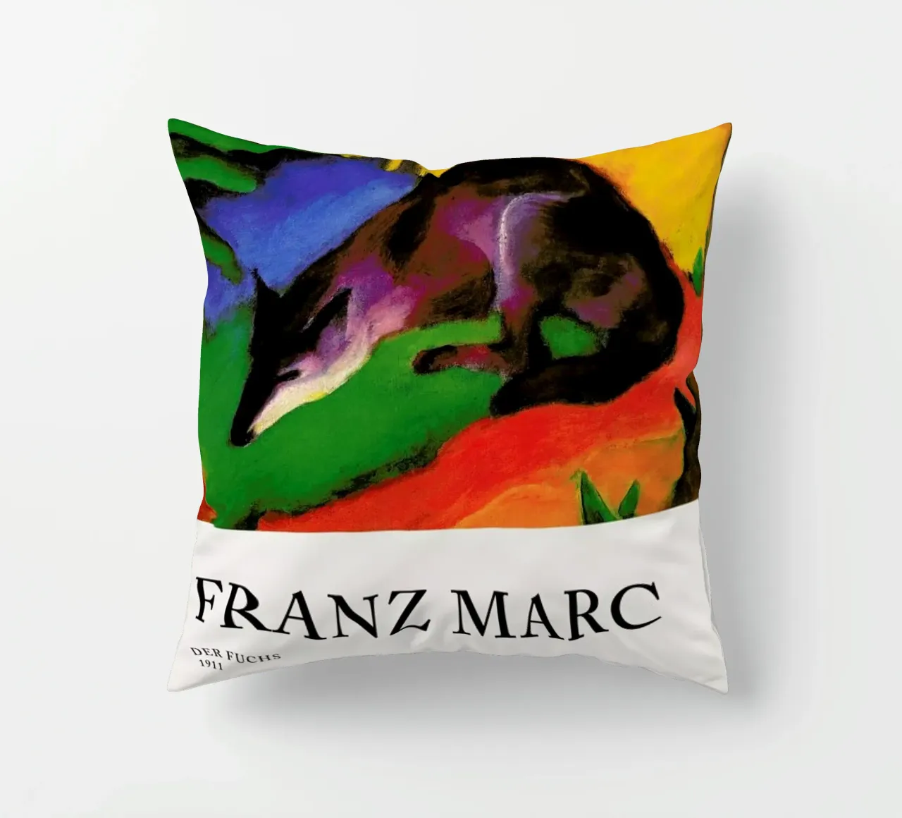 Marc - Der Fuchs cuscino da Vintage by JUNIQE