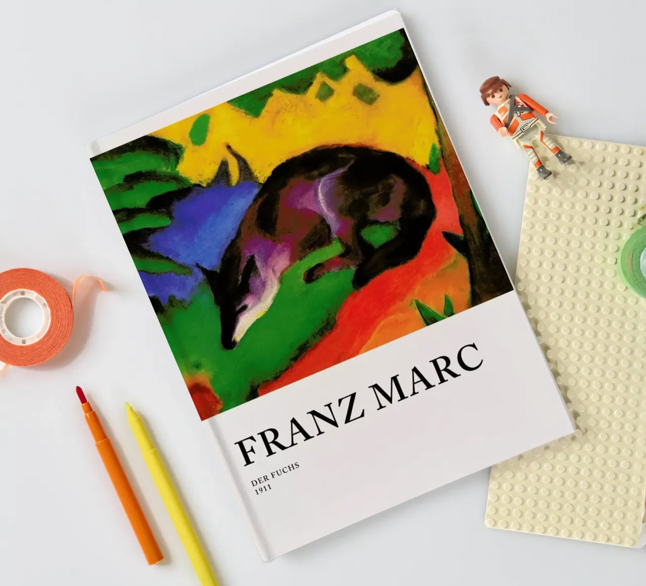 Marc - Der Fuchs notebook by Vintage by JUNIQE