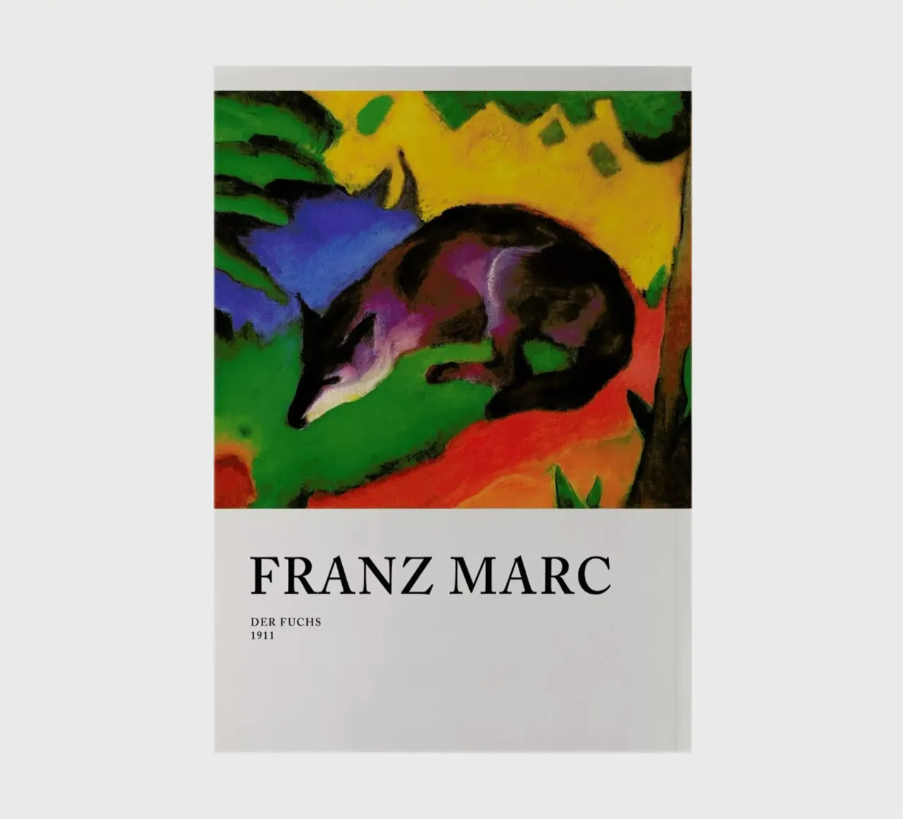 Marc - Der Fuchs notebook by Vintage by JUNIQE