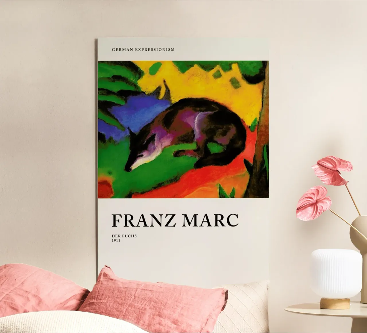 Marc - Der Fuchs alluminio dibond da Vintage by JUNIQE