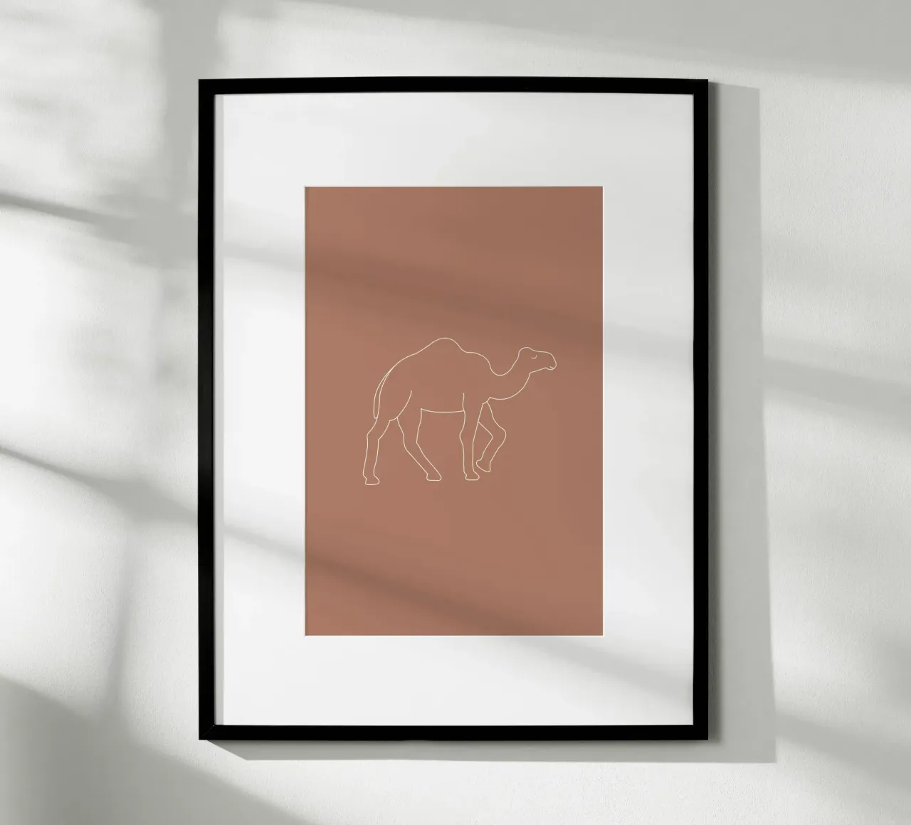 Minimal Dromedar poster da Trend Collection by Palmartprints