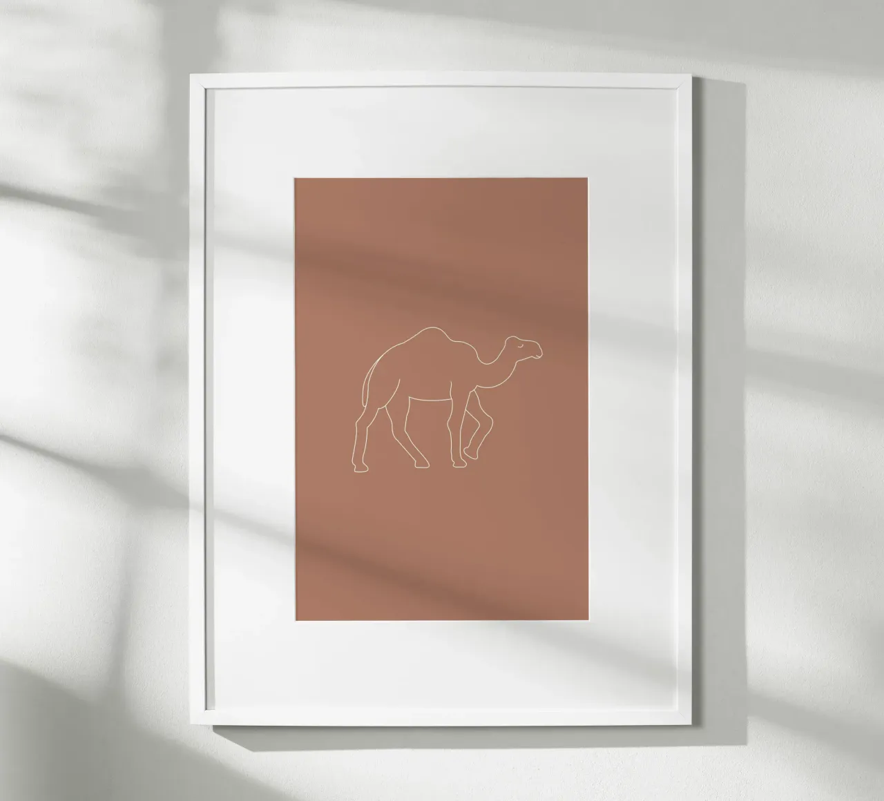 Minimal Dromedar poster da Trend Collection by Palmartprints
