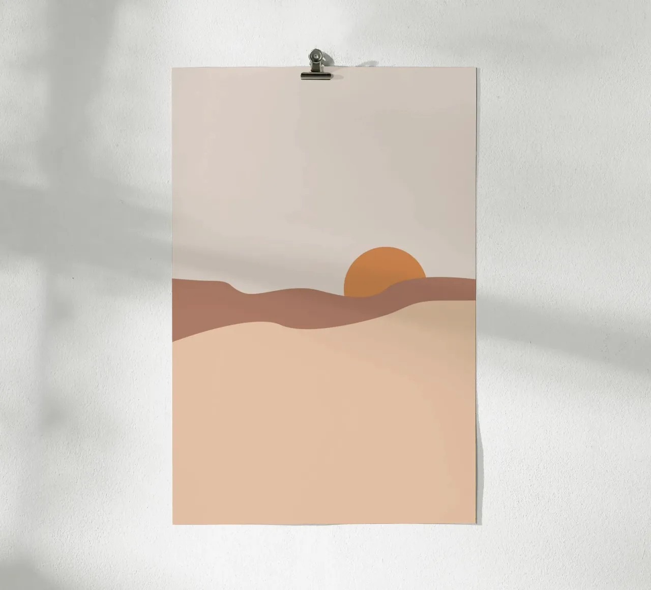 Minimal Desert Sunset hahnemühle de karenmenzenbach