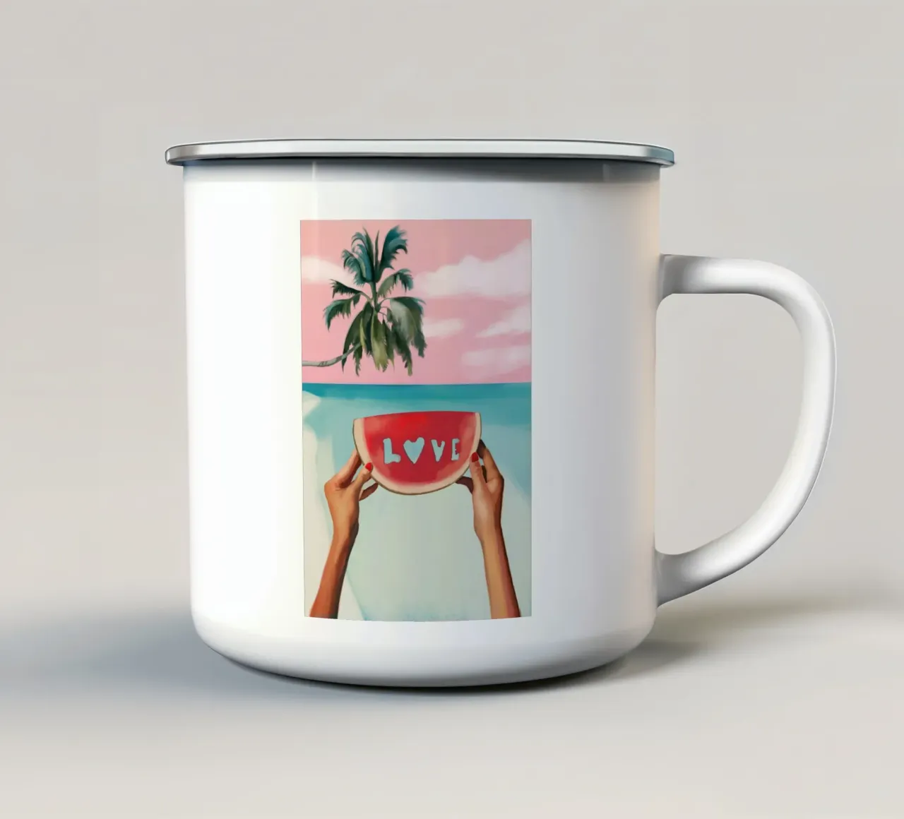 Amore tropicale tazza in smalto da Verse