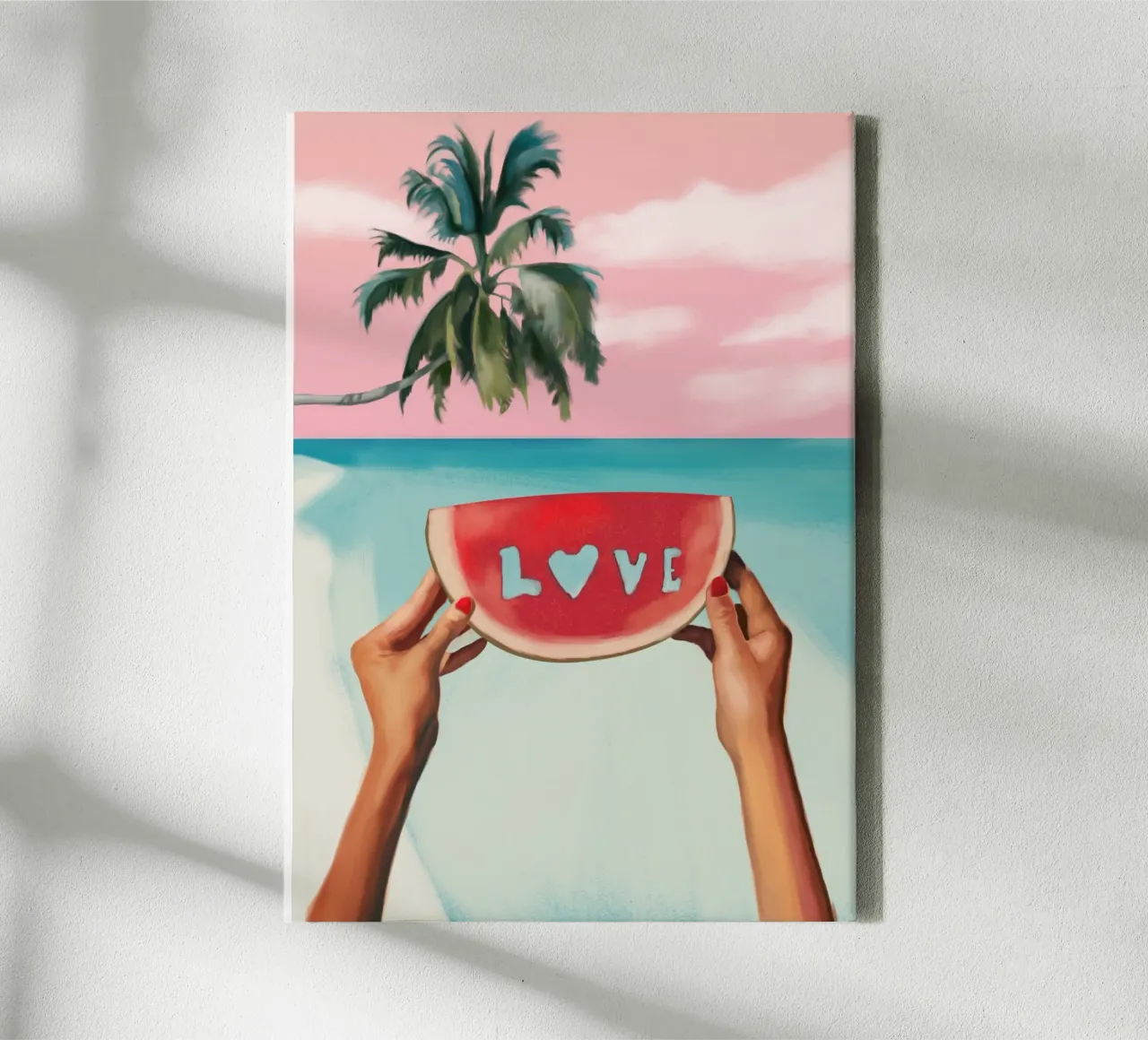 Amore tropicale tela con Cornice a cassetta da Verse