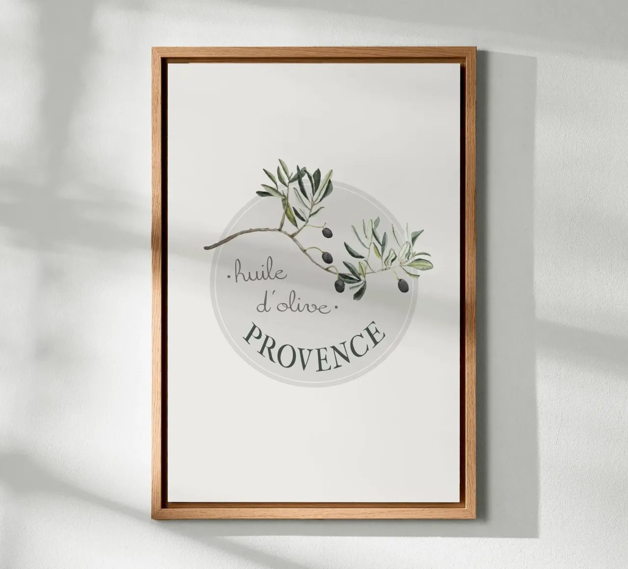 Huile D'olive Provence tela con Cornice a cassetta da karenmenzenbach