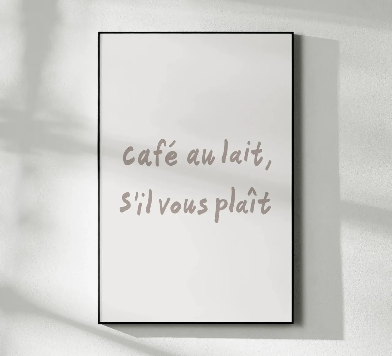 Café au lait S'il vous plait plexiglass da karenmenzenbach