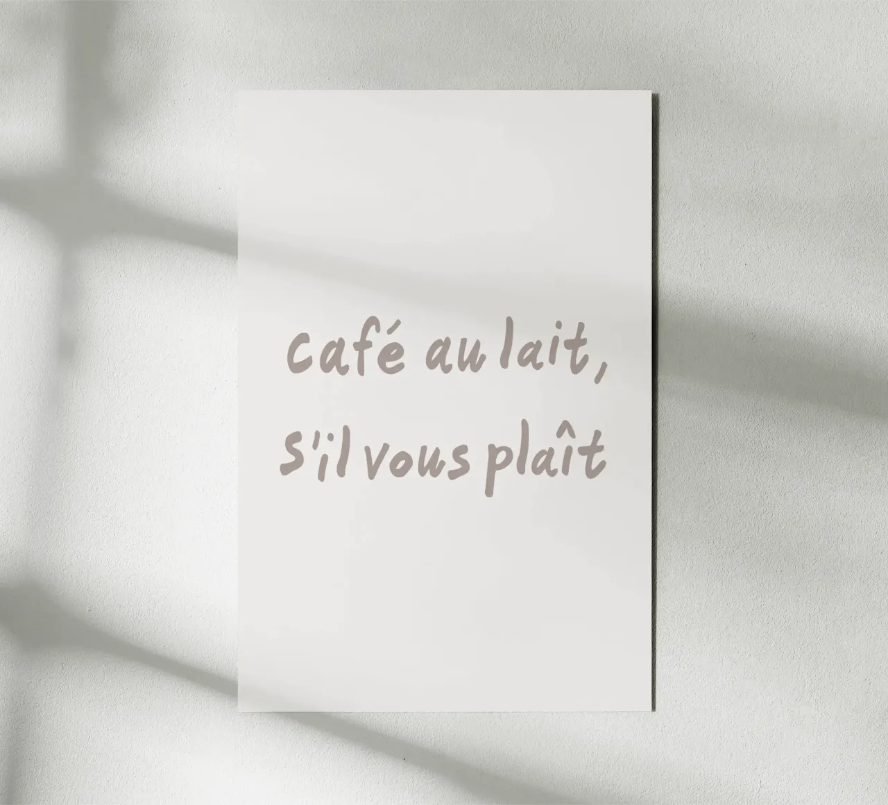 Café au lait S'il vous plait alluminio dibond da karenmenzenbach