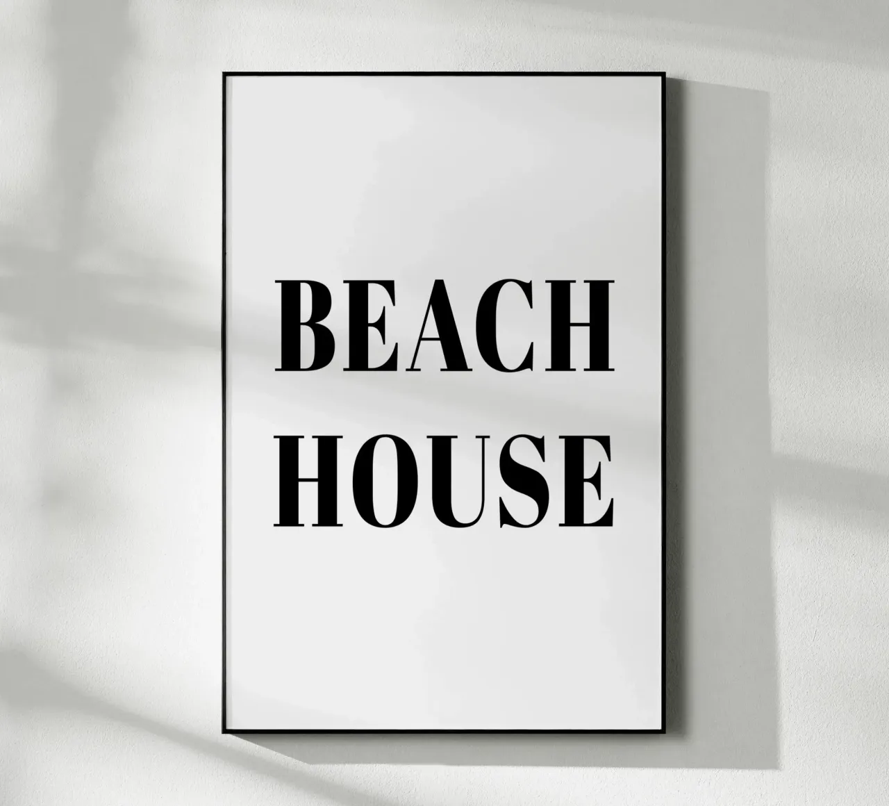 Beach House black plexiglass da Palmartprints