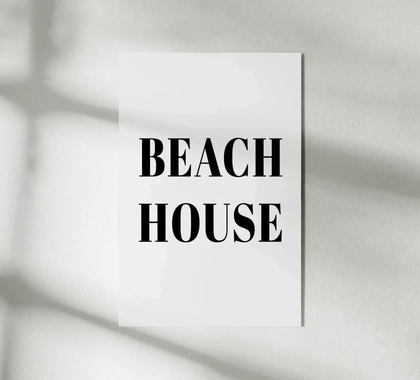 Beach House black plexiglass da Trend Collection by Palmartprints