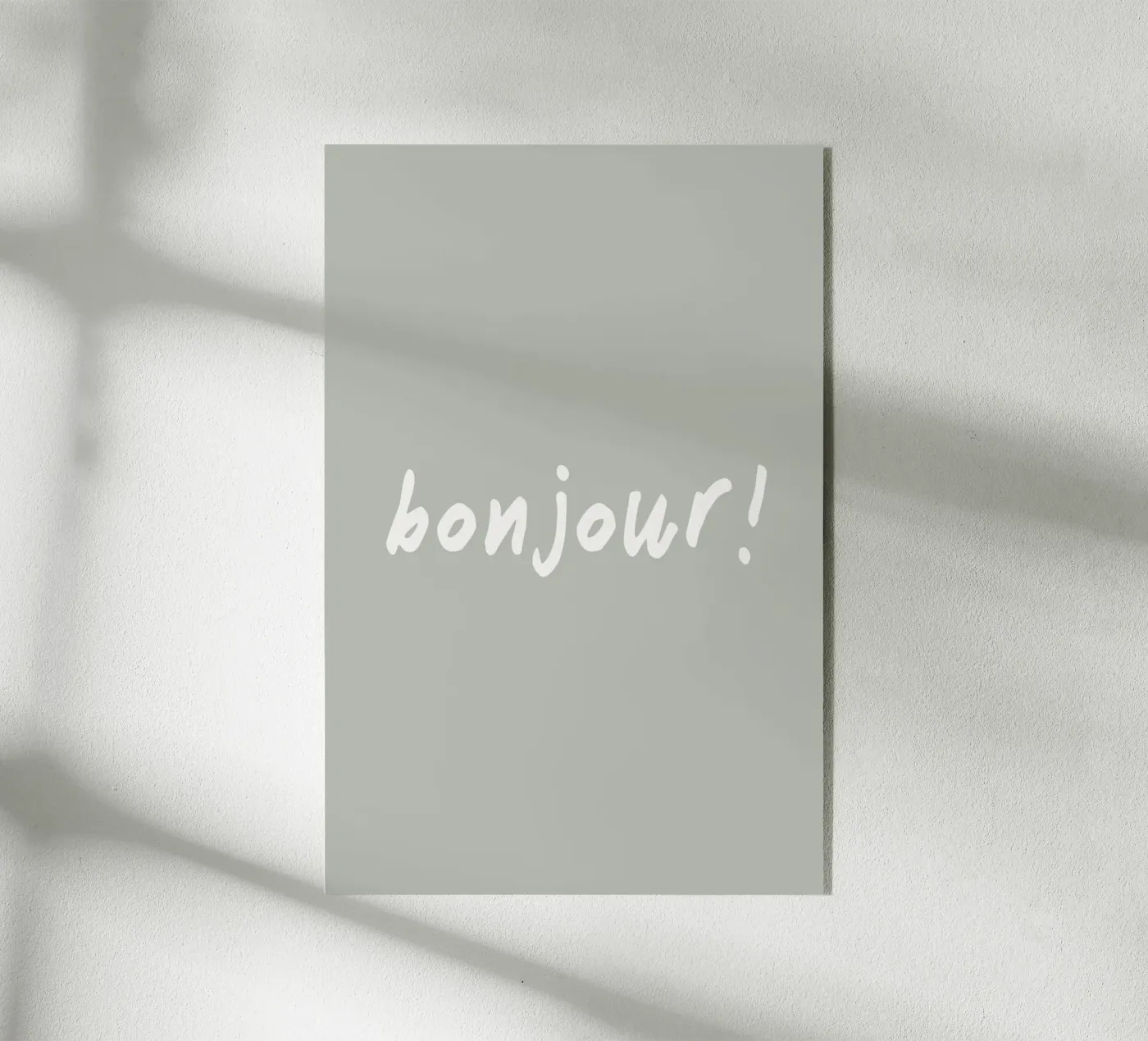 Bonjour Acryl-Glas von Trend Collection by Palmartprints
