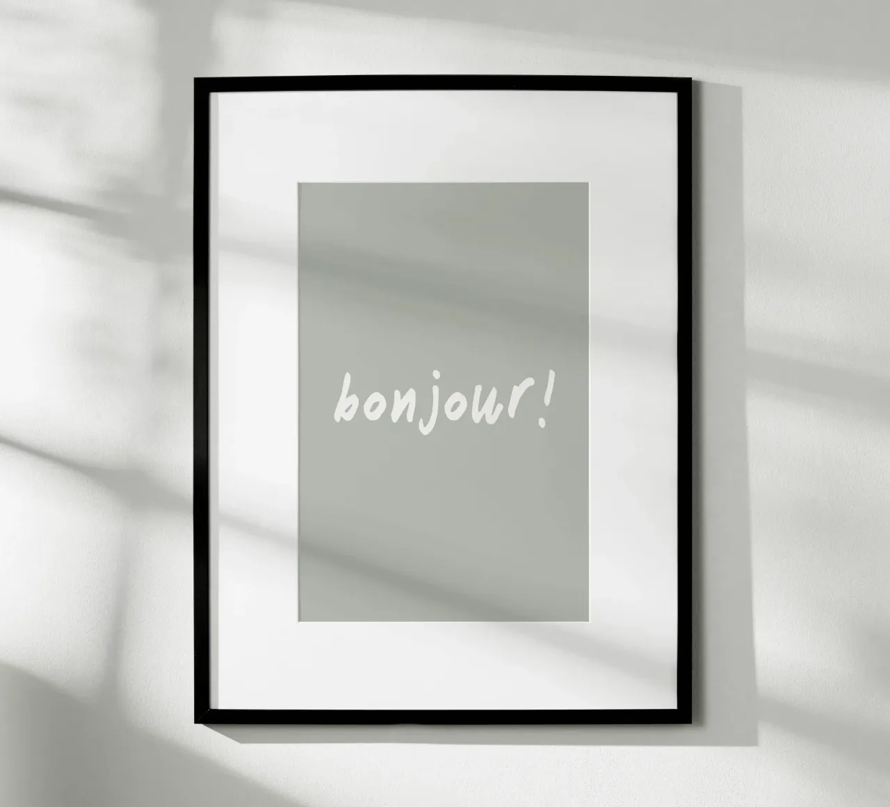 Bonjour poster da Palmartprints