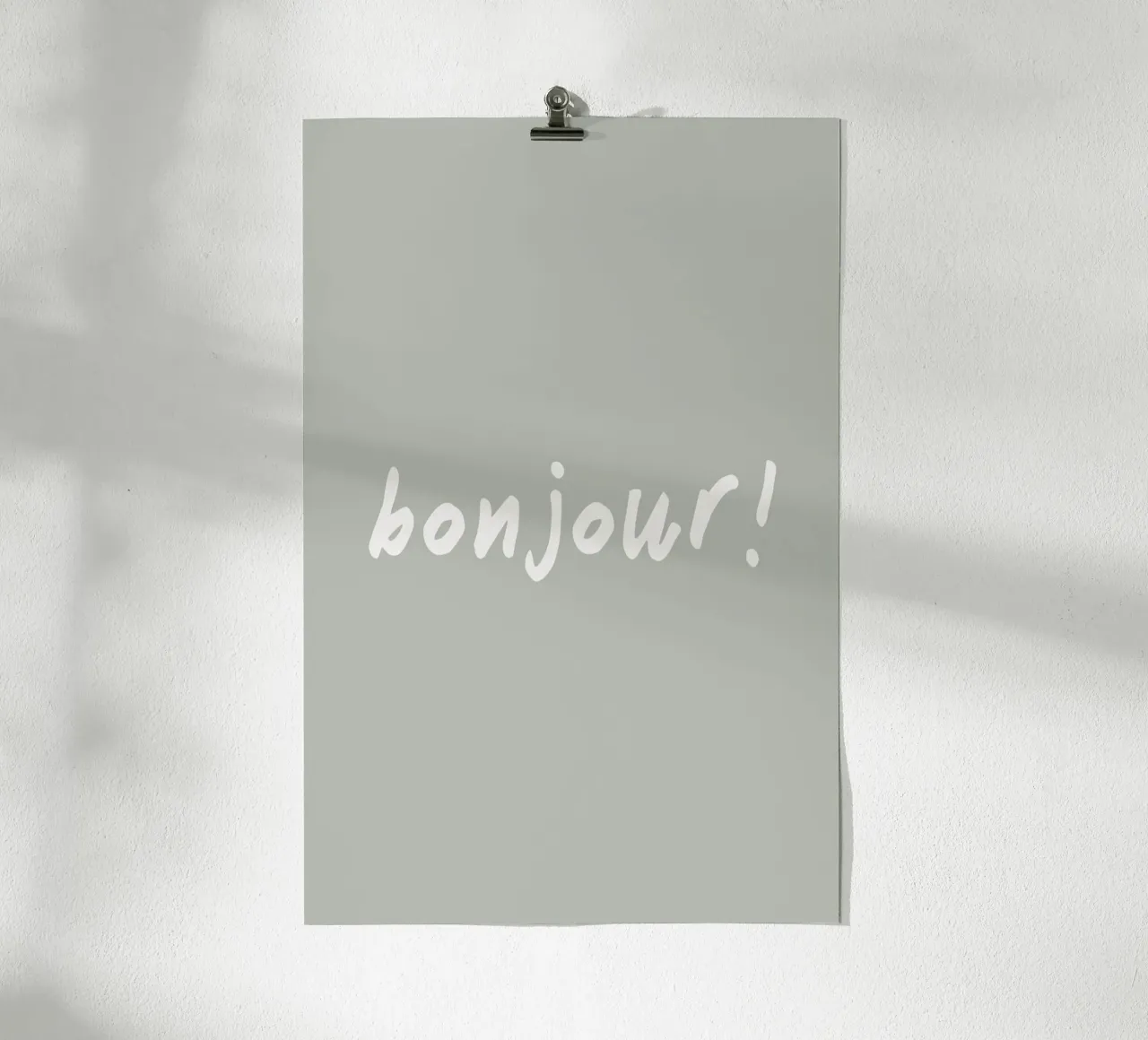 Bonjour poster da Palmartprints