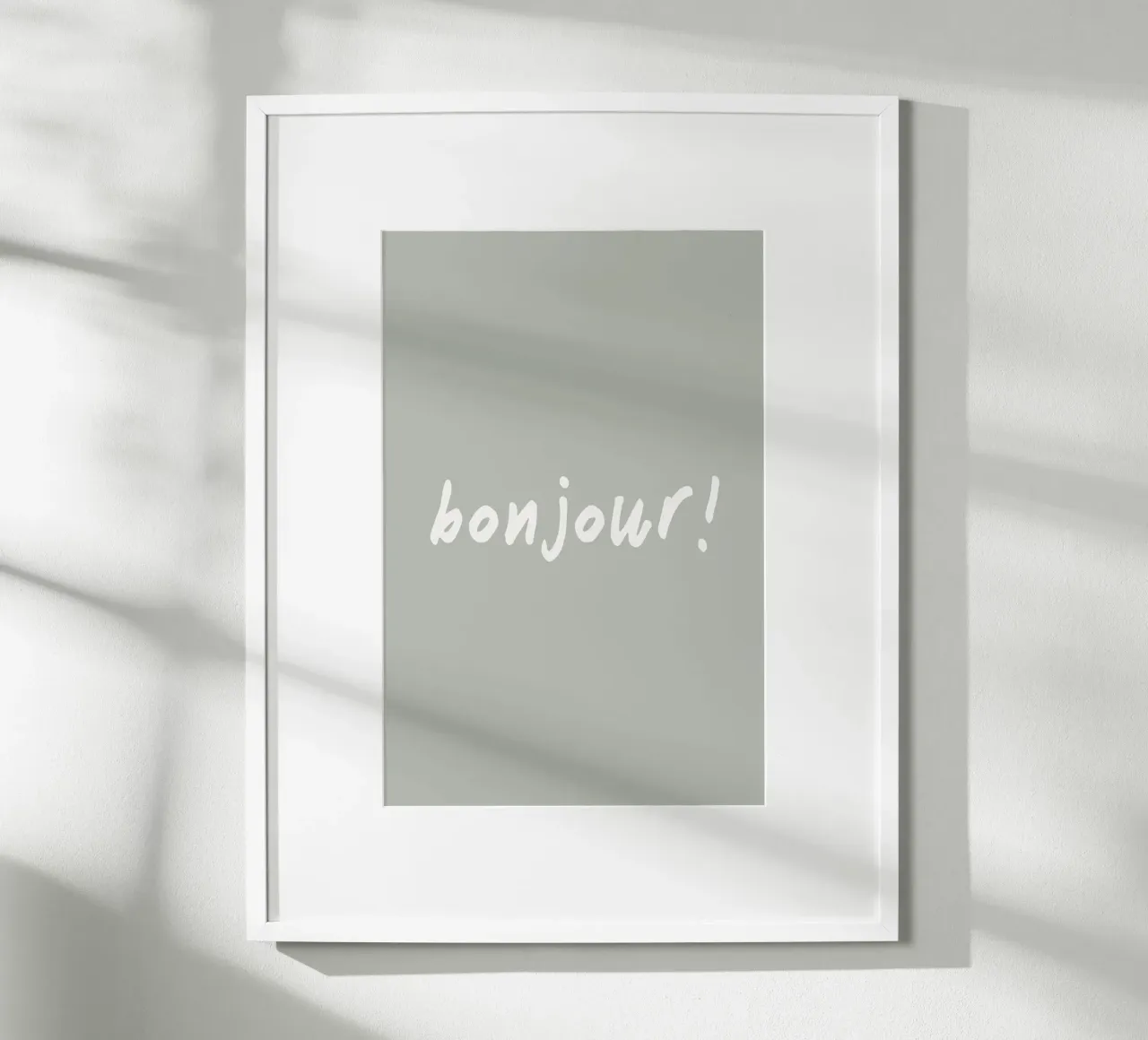 Bonjour poster da Palmartprints