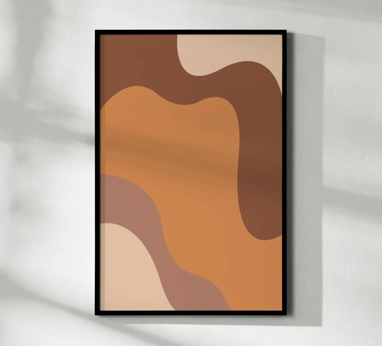 Desert Shapes 2 poster con telaio in alluminio da karenmenzenbach