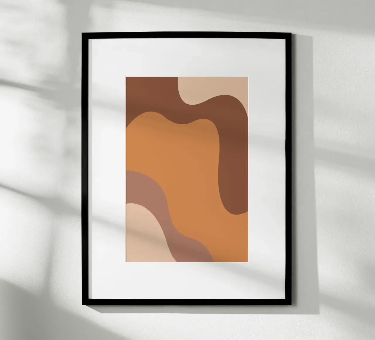 Desert Shapes 2 poster con telaio in alluminio da karenmenzenbach