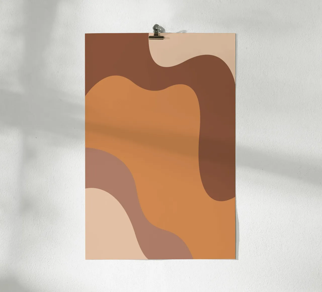 Desert Shapes 2 poster con telaio in alluminio da karenmenzenbach