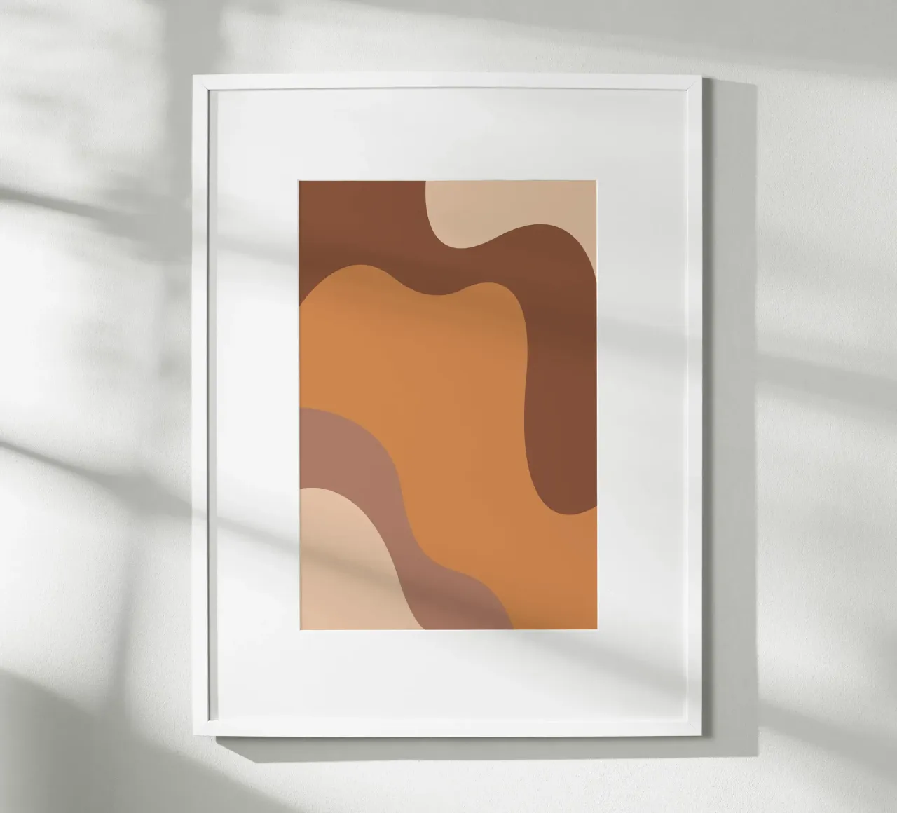 Desert Shapes 2 poster con telaio in alluminio da karenmenzenbach