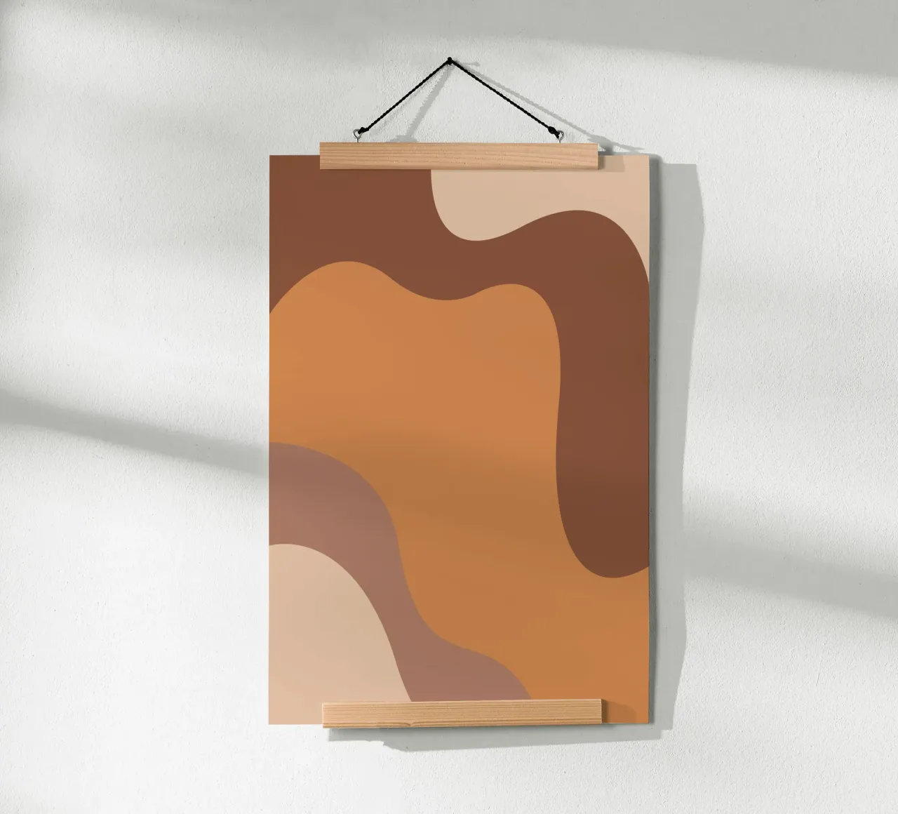 Desert Shapes 2 poster con telaio in alluminio da karenmenzenbach