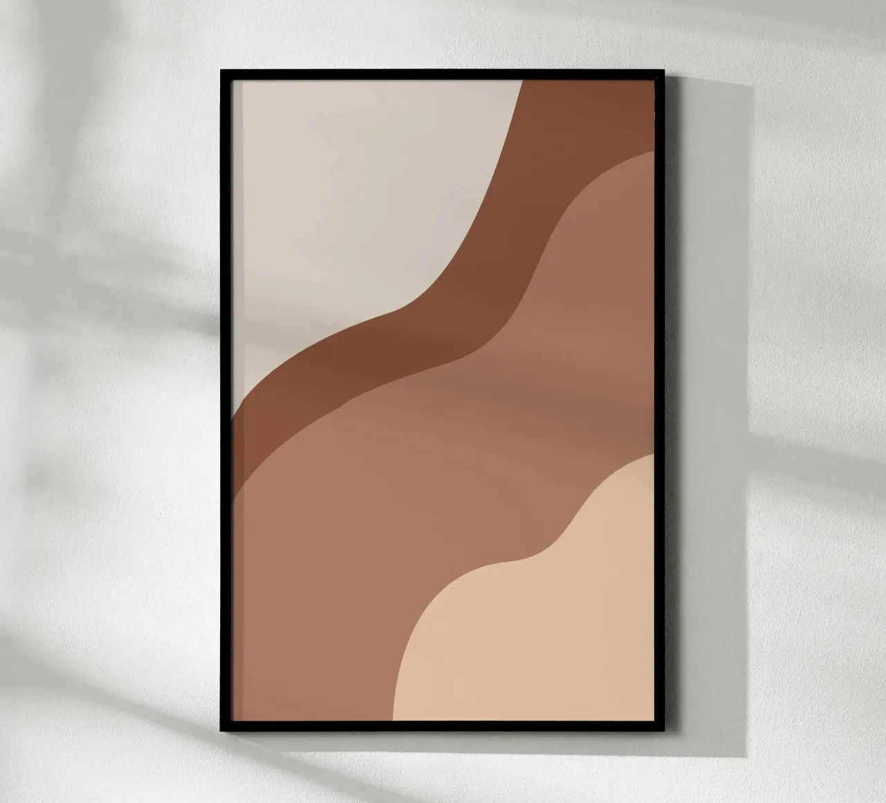 Desert Shapes 1 poster con telaio in plastica da karenmenzenbach