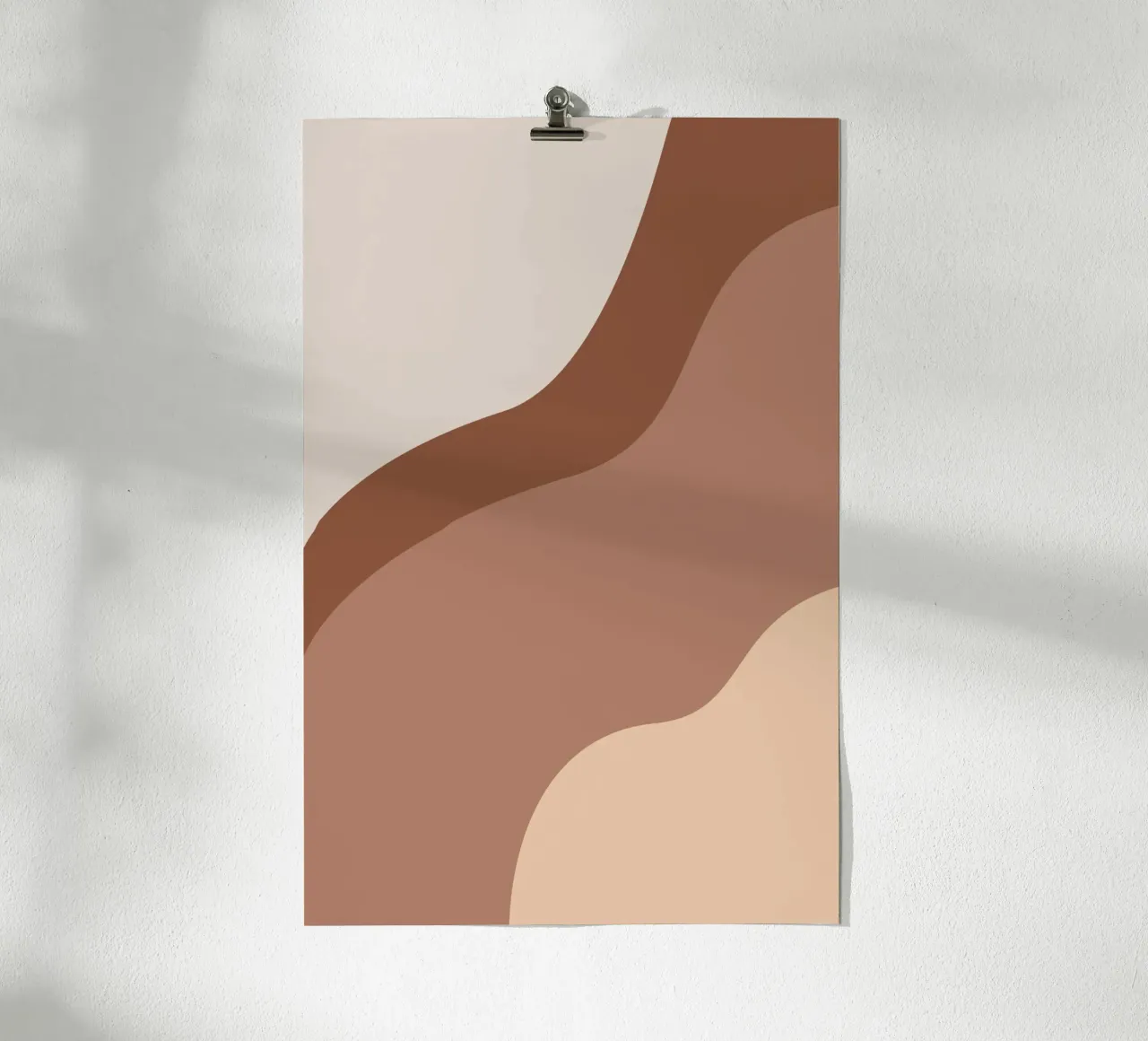 Desert Shapes 1 poster con telaio in plastica da karenmenzenbach