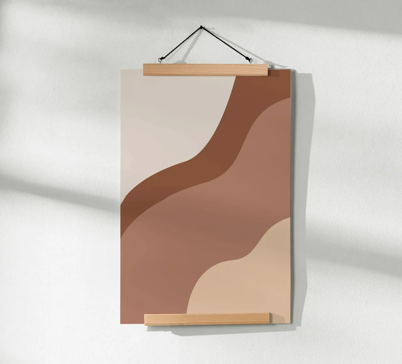 Desert Shapes 1 poster con telaio in plastica da karenmenzenbach