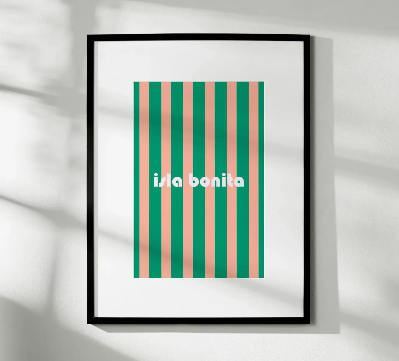 Isla Bonita poster con telaio in plastica da karenmenzenbach