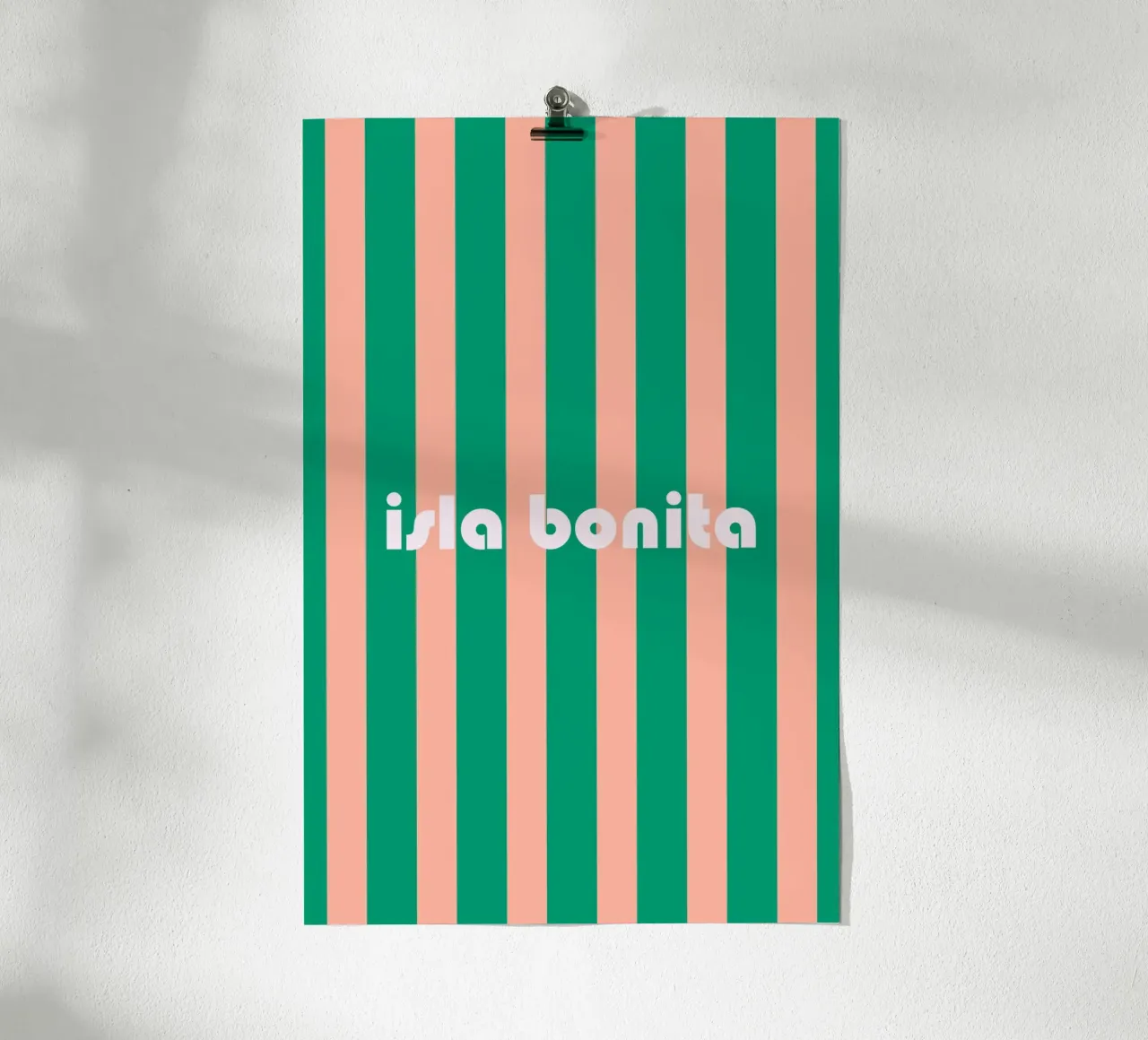 Isla Bonita poster con telaio in plastica da karenmenzenbach