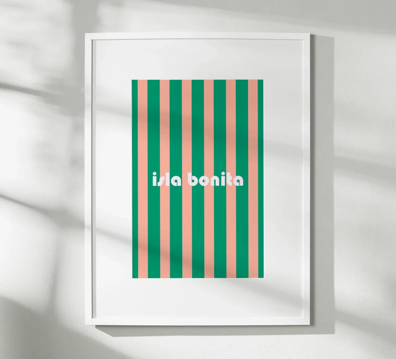 Isla Bonita poster con telaio in plastica da karenmenzenbach