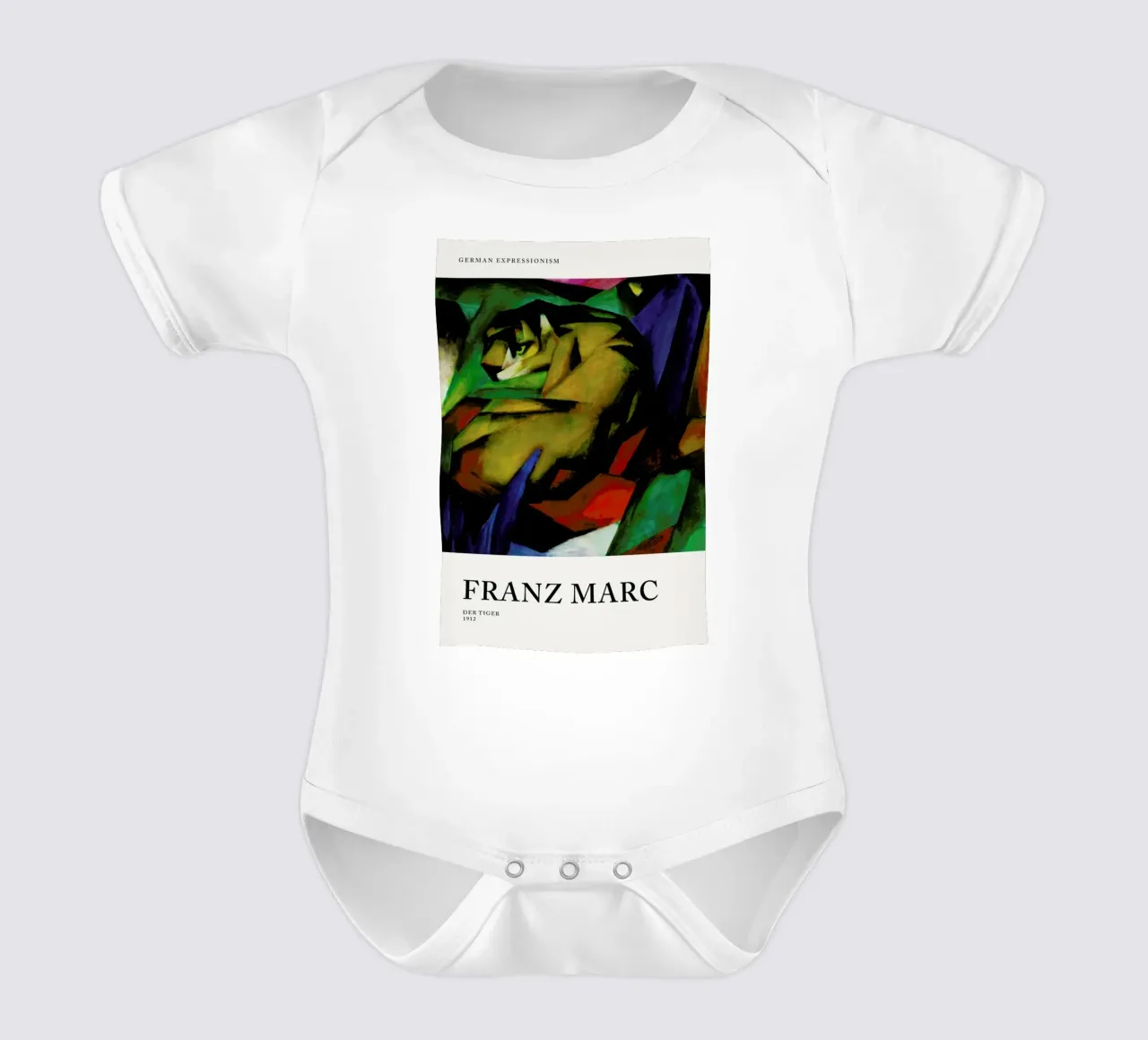 Marc - Der Tiger body neonato maniche corte da Vintage by JUNIQE