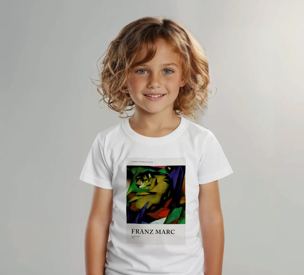 Marc - Der Tiger kids t-shirt by Vintage by JUNIQE