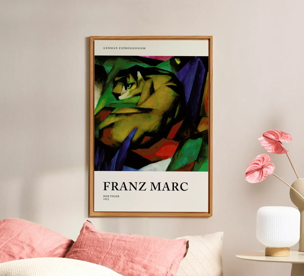 Marc - Der Tiger alluminio dibond da Vintage by JUNIQE