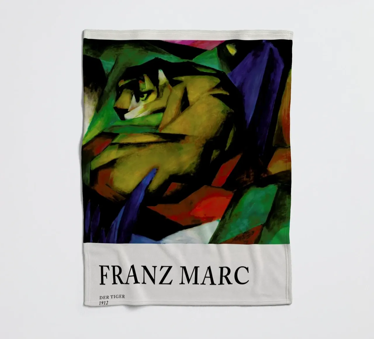 Marc - Der Tiger coperta in pile da Vintage by JUNIQE