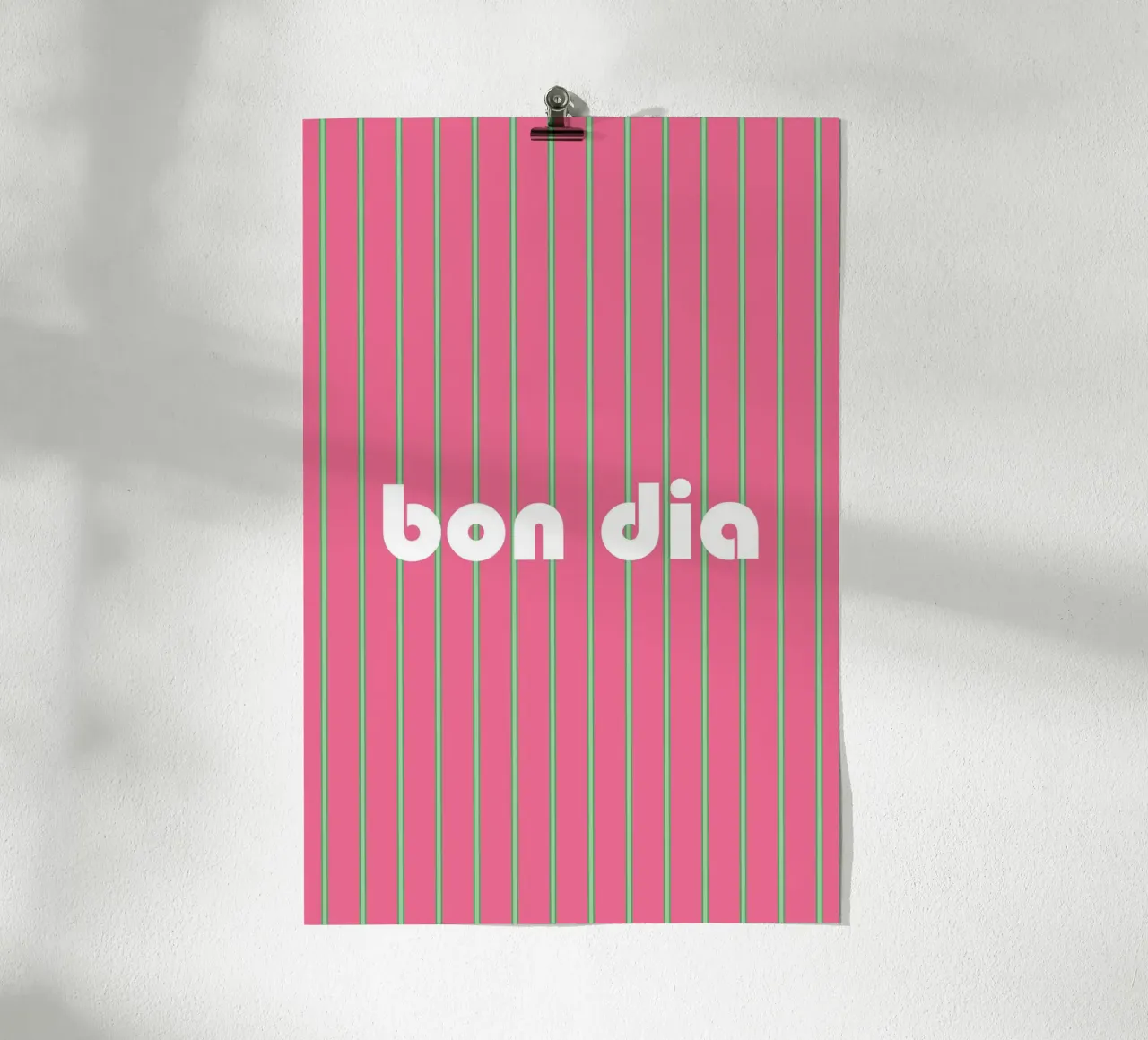 Bon Dia poster con telaio in alluminio da karenmenzenbach