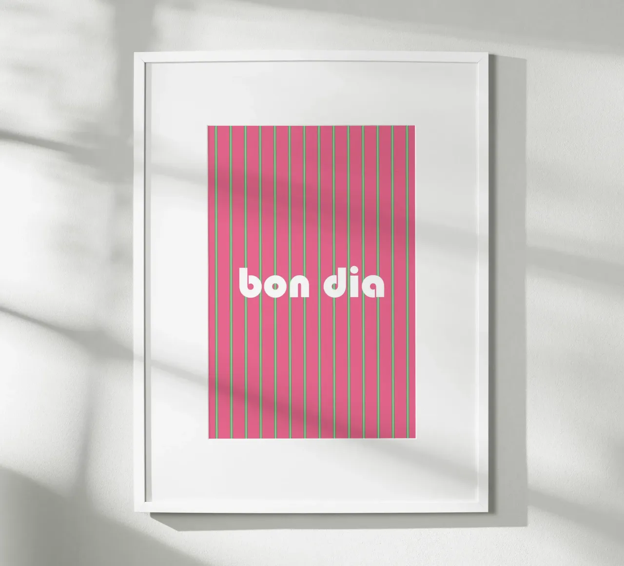 Bon Dia poster con telaio in alluminio da karenmenzenbach