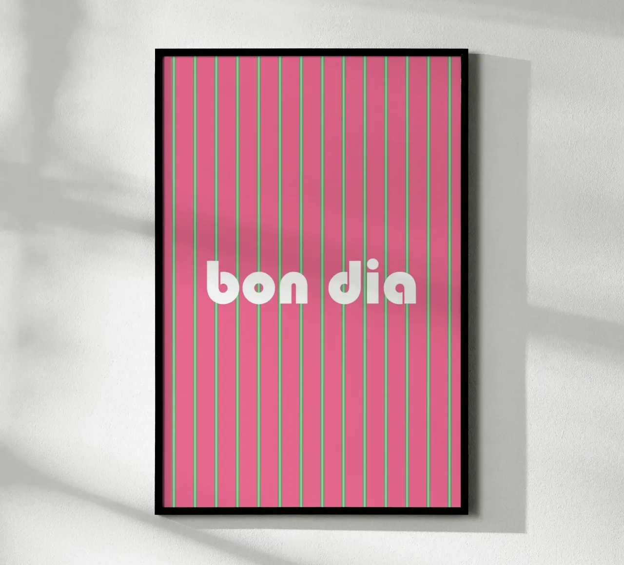 Bon Dia poster con telaio in alluminio da karenmenzenbach