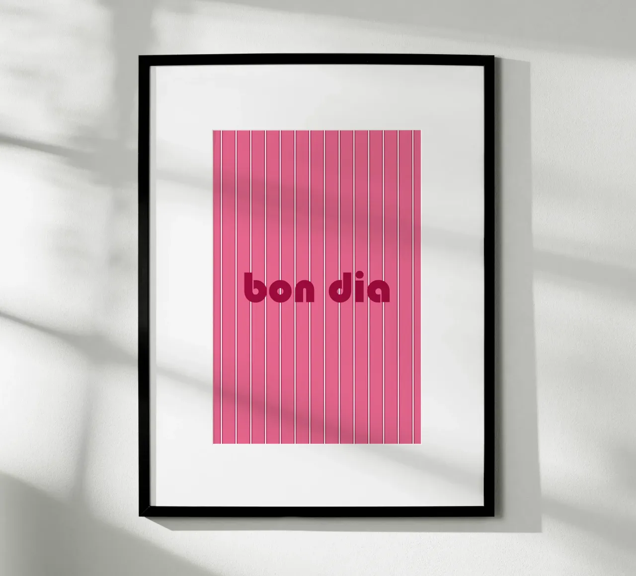 Bon Dia poster con telaio in alluminio da karenmenzenbach
