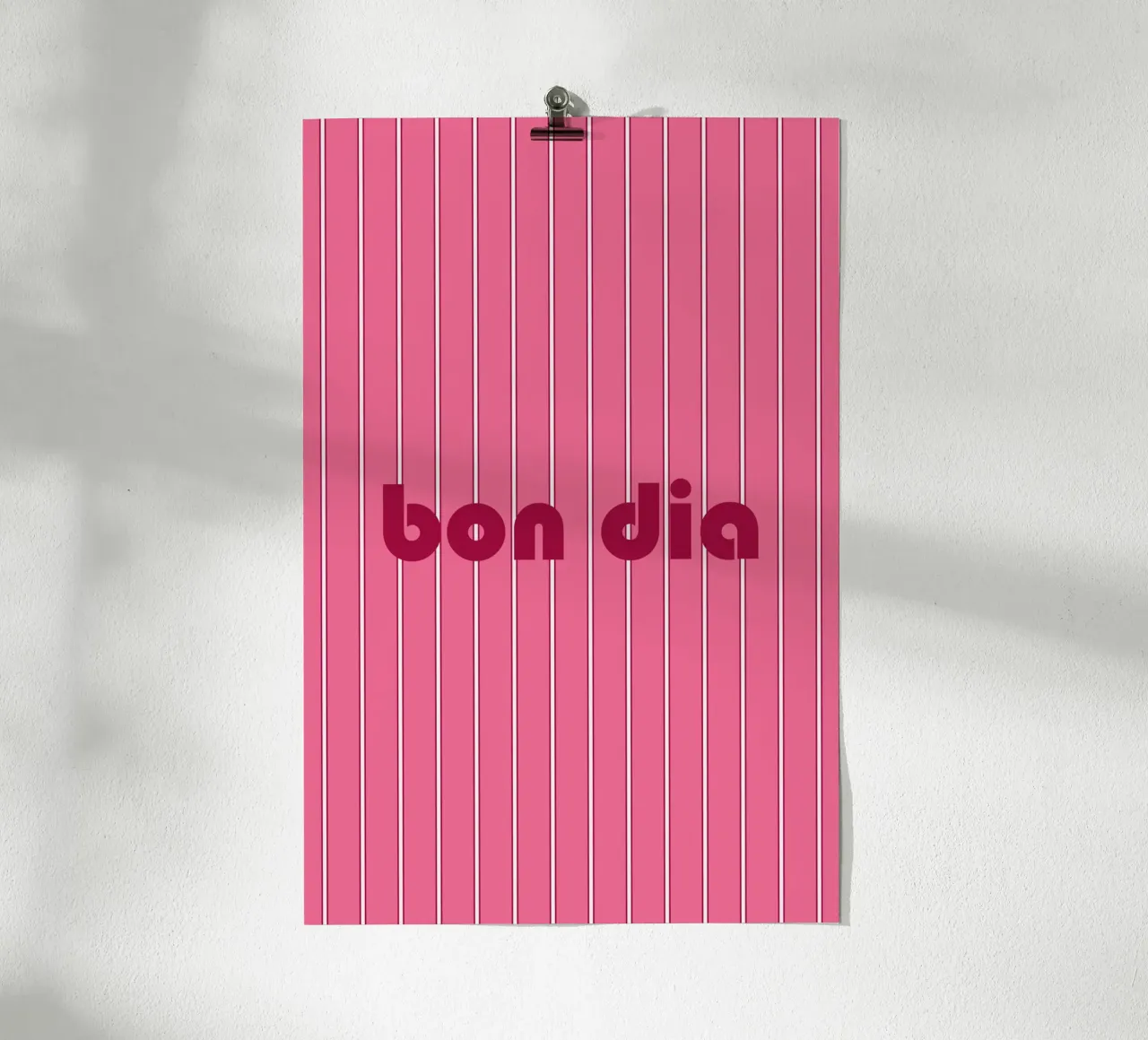 Bon Dia poster con telaio in alluminio da karenmenzenbach